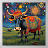 Heilige Kühe in Diwali Poster (Vorne)