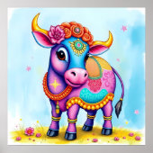 Heilige Kühe in Diwali Poster (Vorne)