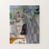 Heilige Kühe Indien. Puzzle (Vertikal)