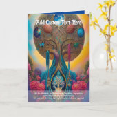 Heilige Kunst Mystischer Baum des Lebens spirituel Karte (Gelbe Blume)