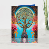 Heilige Kunst Mystischer Baum des Lebens spirituel