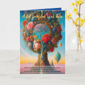 Heilige Kunst Mystischer Baum des Lebens spirituel Karte (Gelbe Blume)