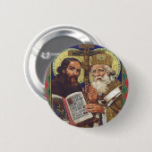 Heilige Kyril und Methodius Förderer Europas Button (Vorne & Hinten)