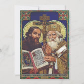 Heilige Kyril und Methodius Förderer Europas Einladung (Vorderseite)
