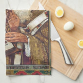 Heilige Kyril und Methodius Förderer Europas Geschirrtuch (Viertel Falte)