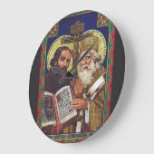 Heilige Kyril und Methodius Förderer Europas Große Wanduhr (Winkel)