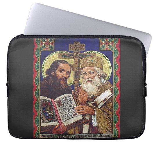 Heilige Kyril und Methodius Förderer Europas Laptopschutzhülle (Vorderseite)