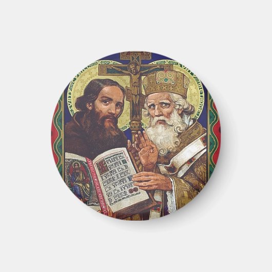 Heilige Kyril und Methodius Förderer Europas Magnet (Vorne)