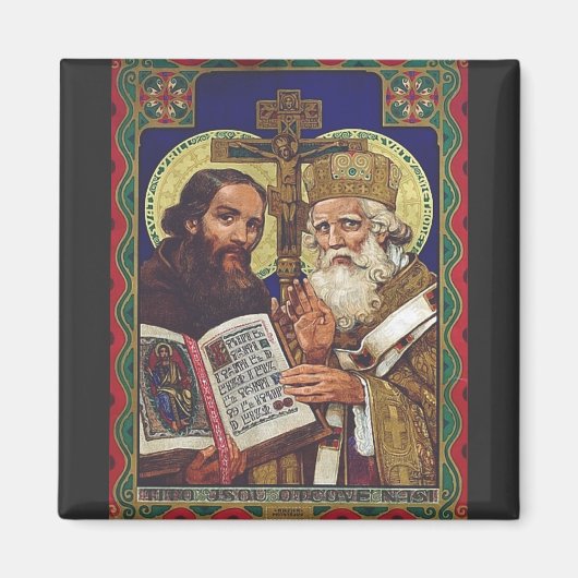 Heilige Kyril und Methodius Förderer Europas Magnet (Vorne)