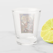 Heilige Kyril und Methodius Förderer Europas Schnapsglas (Rückseite)