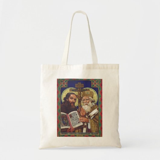 Heilige Kyril und Methodius Förderer Europas Tragetasche (Vorne)