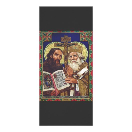 Heilige Kyril und Methodius Förderer Europas Werbekarte (Vorne)