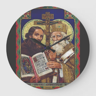 Heilige Kyrill und Method Apostel der Slawen Große Wanduhr