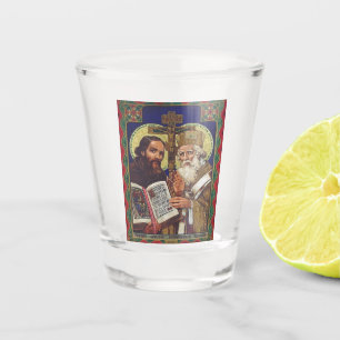 Heilige Kyrill und Method Apostel der Slawen Schnapsglas