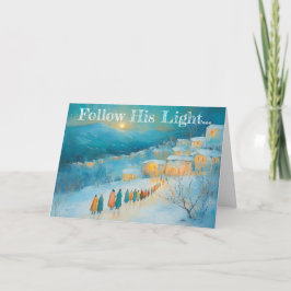 Heilige Landschaft Christliche Weihnachtsgrüße Karte