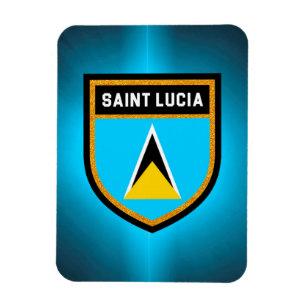 Heilige Lucia-Flagge Magnet