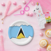 Heilige Lucia-Flagge Pappteller (Party)