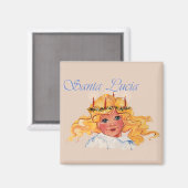 Heilige Lucia Magnet (Vorderseite/Rückseite)