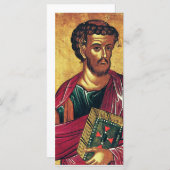 Heilige Luke, die evangelistisch-orthodoxe Ikone (Vorne/Hinten)