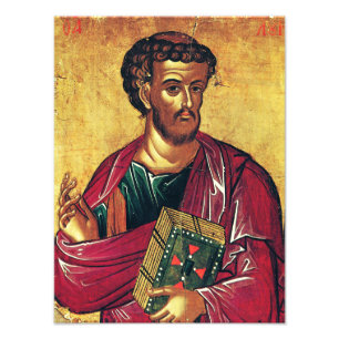 Heilige Luke, die evangelistisch-orthodoxe Ikone Fotodruck