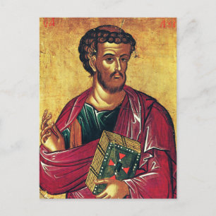 Heilige Luke, die evangelistisch-orthodoxe Ikone Postkarte