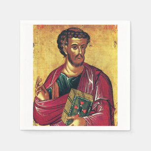 Heilige Luke, die evangelistisch-orthodoxe Ikone Serviette