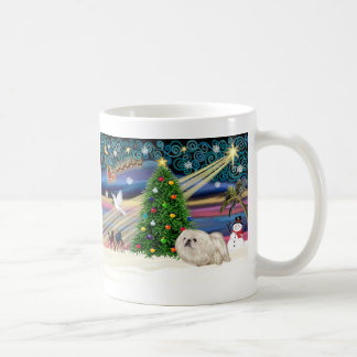 Heilige Magie Pekingese (weiß) Kaffeetasse