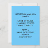 Heilige Makrele, jemand dreht 30 lustige Fische Einladung (Rückseite)