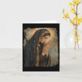 Heilige Maria betende Mutter Jesu Karte (Gelbe Blume)