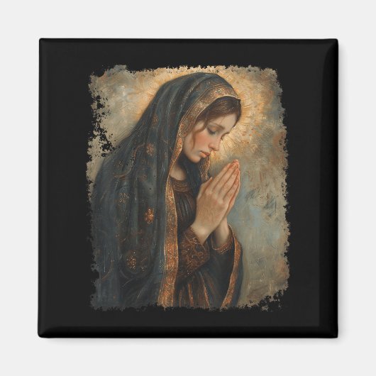 Heilige Maria betende Mutter Jesu Magnet (Vorne)