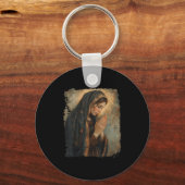 Heilige Maria betende Mutter Jesu Schlüsselanhänger (Vorderseite)