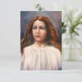 Heilige Maria Goretti Andachtsbildchen Dankeskarte (Stehend Vorderseite)