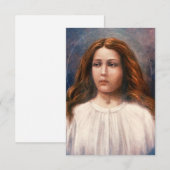 Heilige Maria Goretti Andachtsbildchen Dankeskarte (Vorne/Hinten)