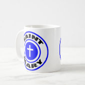 Heilige Maria Kaffeetasse (Vorderseite Links)
