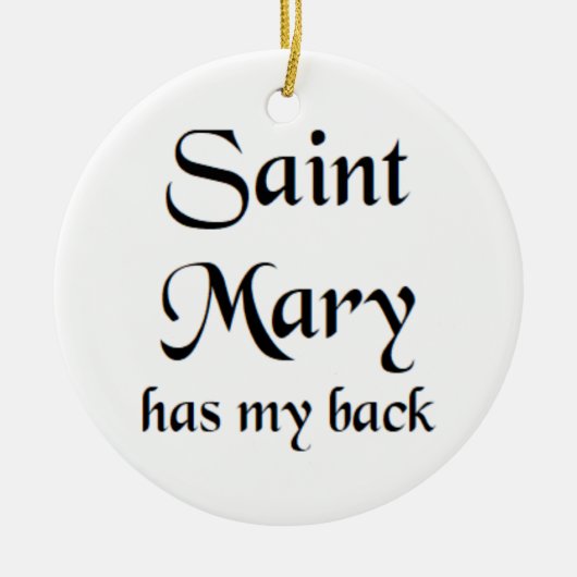 heilige Maria Keramik Ornament (Vorne)