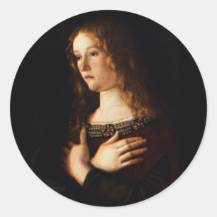 Heilige Maria Magdalene - Bellini Runder Aufkleber