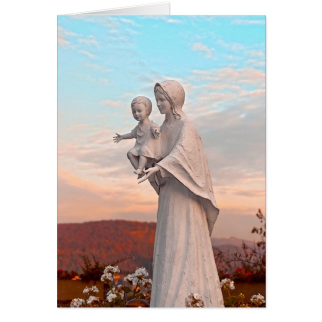 Heilige Maria mit Jesus-Karte (Vorne)