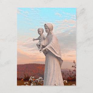 Heilige Maria mit Jesus Postcard Postkarte