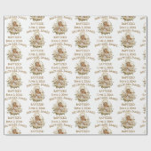 Heilige Maria mit Kind Jesus Taufe Geschenkpapier (Flach)