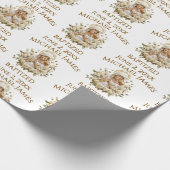 Heilige Maria mit Kind Jesus Taufe Geschenkpapier (Ecke)
