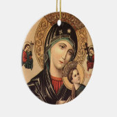 Heilige Maria Mutter Gottes Keramikornament (Rechts)
