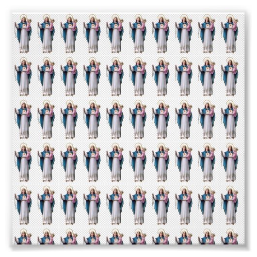 Heilige Maria, Mutter Jesu, Mutter Gottes, heilige Fotodruck (Vorne)