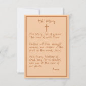 Heilige Mary Card Karte (Rückseite)