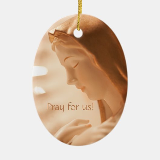 Heilige Mary Keramik Ornament (Vorne)