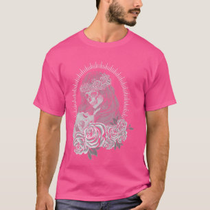 Heilige Mary Mutter Gottes in Skeletton Design Tat T-Shirt
