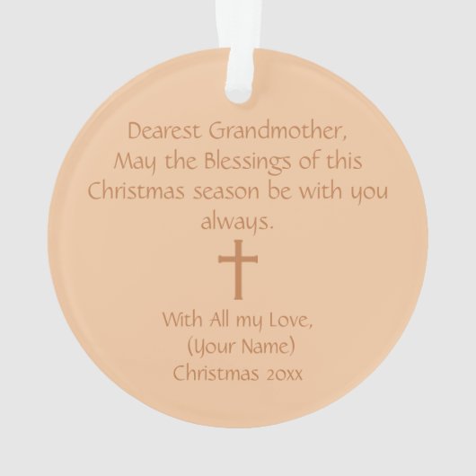 Heilige Mary Ornament (Rückseite)