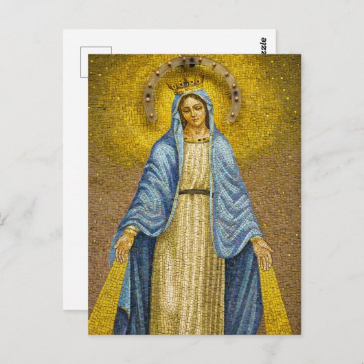 Heilige Mary Postkarte (Vorne/Hinten)