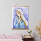 Heilige Mary Wandteppich Mit Holzrahmen (Schlafzimmer)