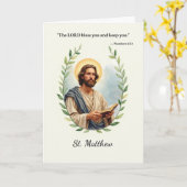 Heilige Matthew-Schrift Karte (Gelbe Blume)
