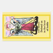 Heilige Michael das Erzengel-Symbol Rechteckiger Aufkleber (Vorderseite)